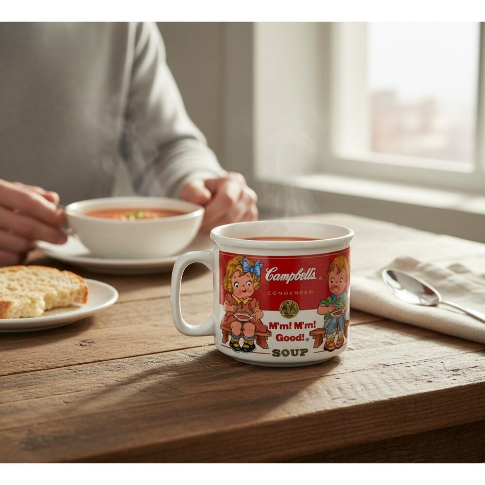 Campbell’s Soup Kids Mug 1999 Westwood 14oz Ceramic Cup M’m M’m Good Vintage - Picture 4 of 8